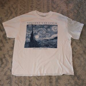 Vincent Van Gogh crop tshirt